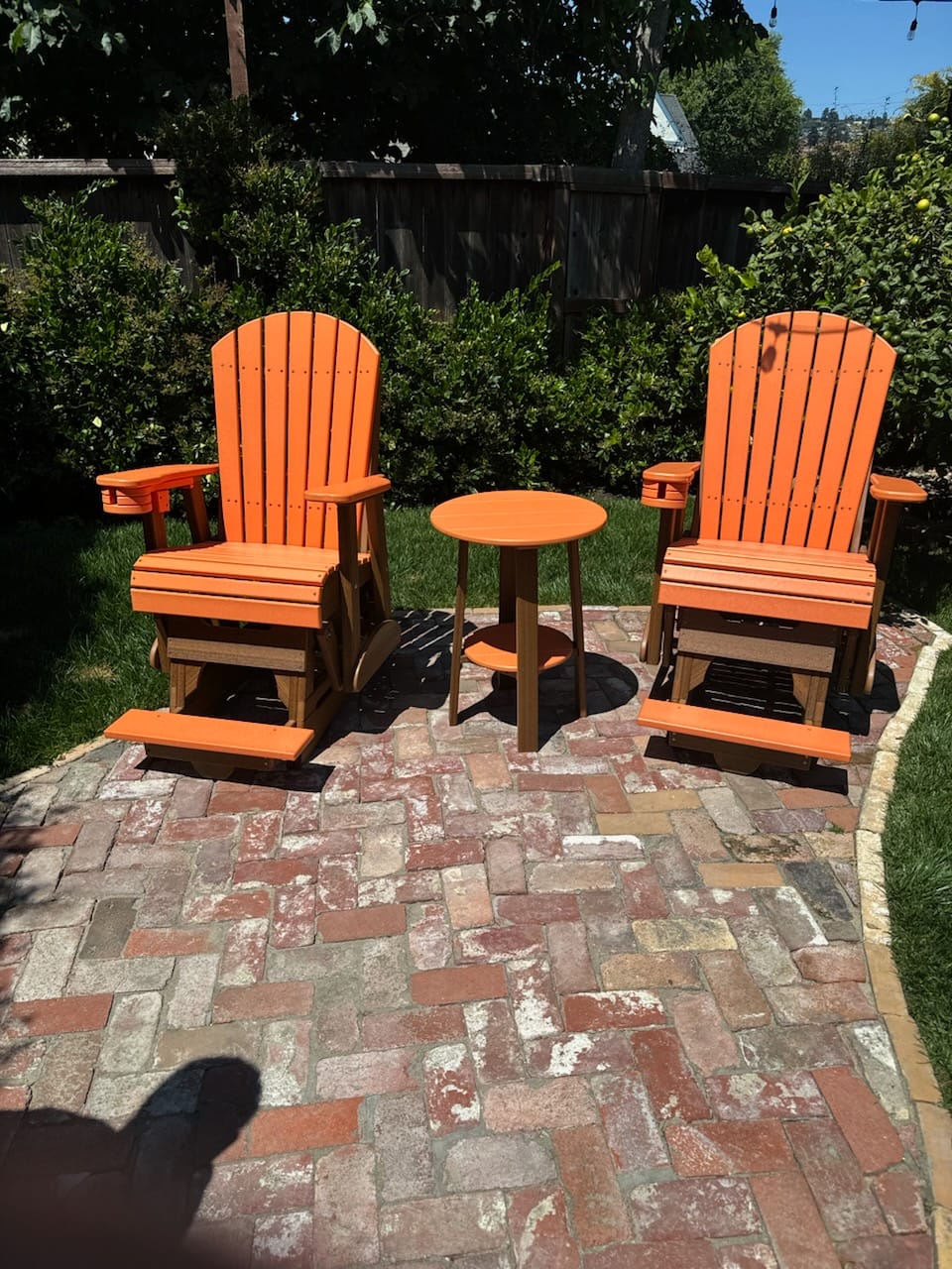 Adirondack Balcony Glider Chair
