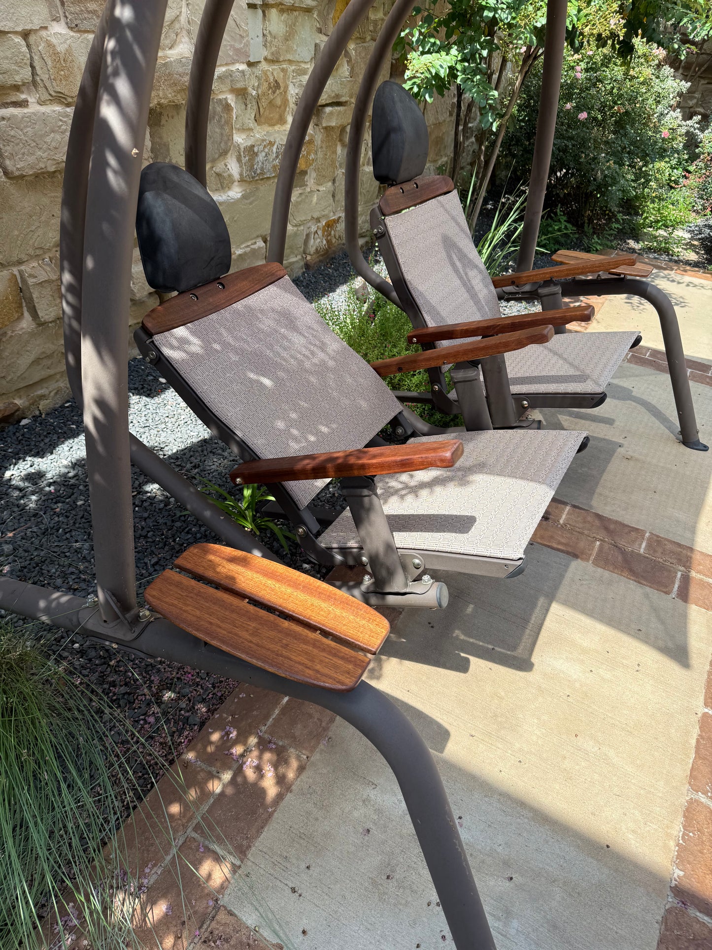 Seated Swing composite, teak replacement